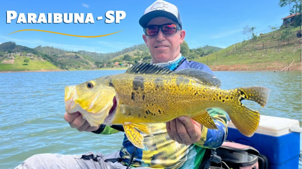 PESCARIA DE TUCUNARÉ NA REPRESA DE PARAIBUNA - SP