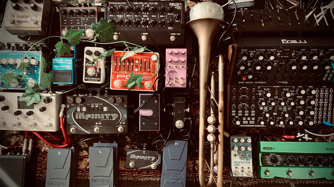 Stereo Pedalboard, Moog DFAM & Subharmonicon
