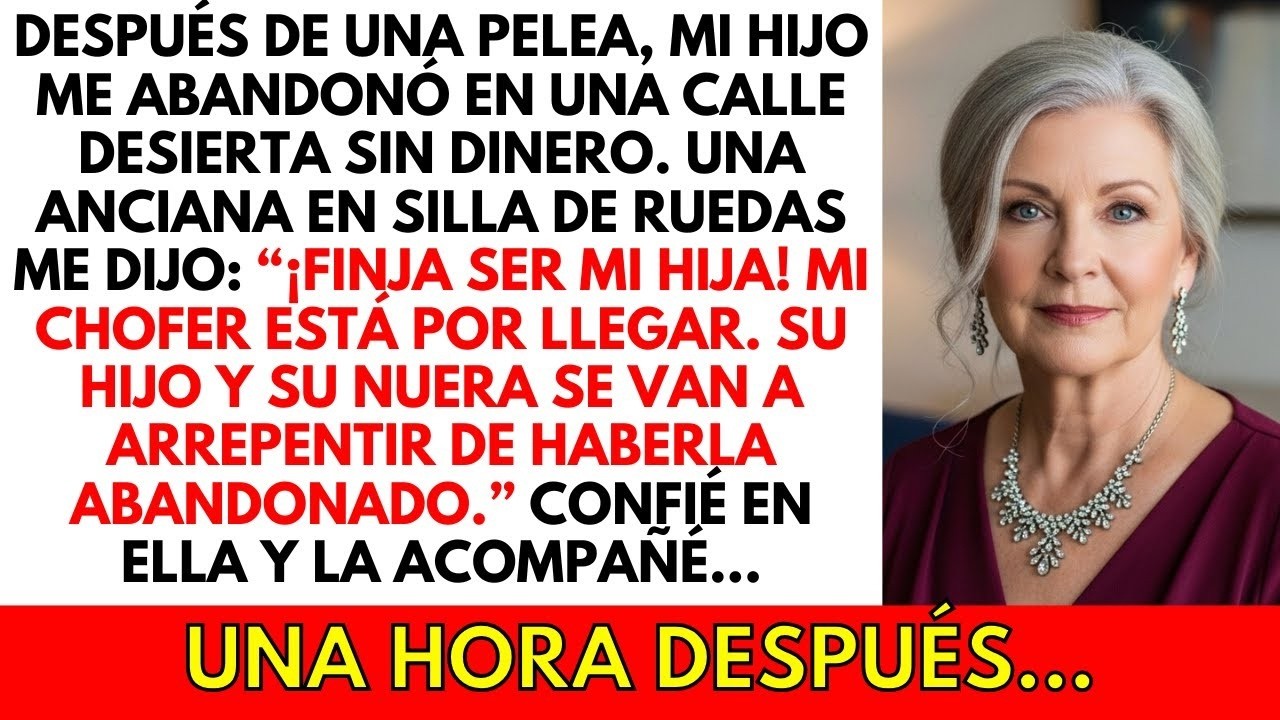 'Finge que soy tu madre. Tu hijo se arrepentirá de lo que hizo' dijo una anciana en silla de ruedas