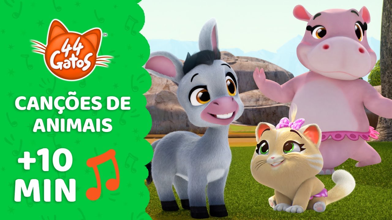 44 Gatos | Aprenda animais cantando com os Buffycats | Katalì, o Camelo e muitas outras músicas