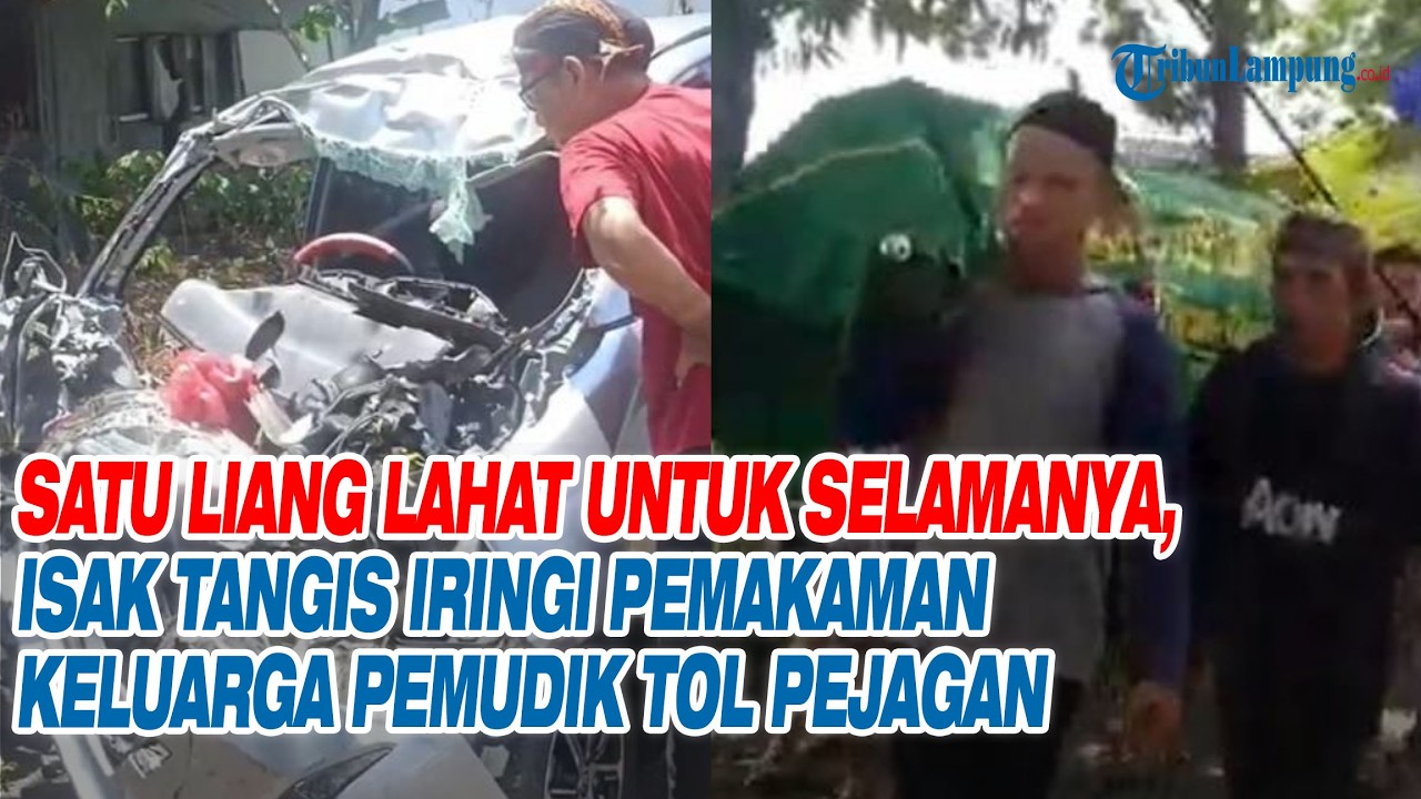 Satu Liang Lahat untuk Selamanya, Isak Tangis Iringi Pemakaman Keluarga Pemudik Tol Pejagan