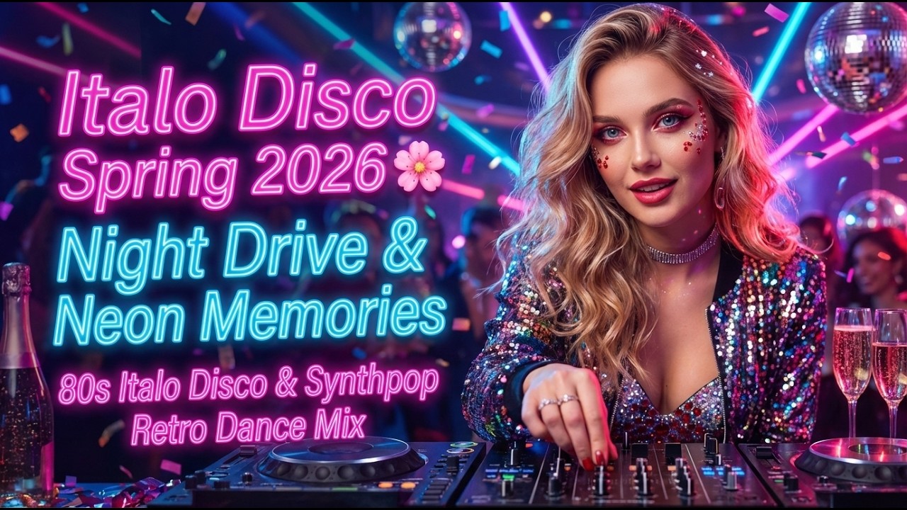 Italo Disco Spring 2026 🌸 Night Drive & Neon Memories | 80s Italo Disco & Synthpop Retro Dance Mix