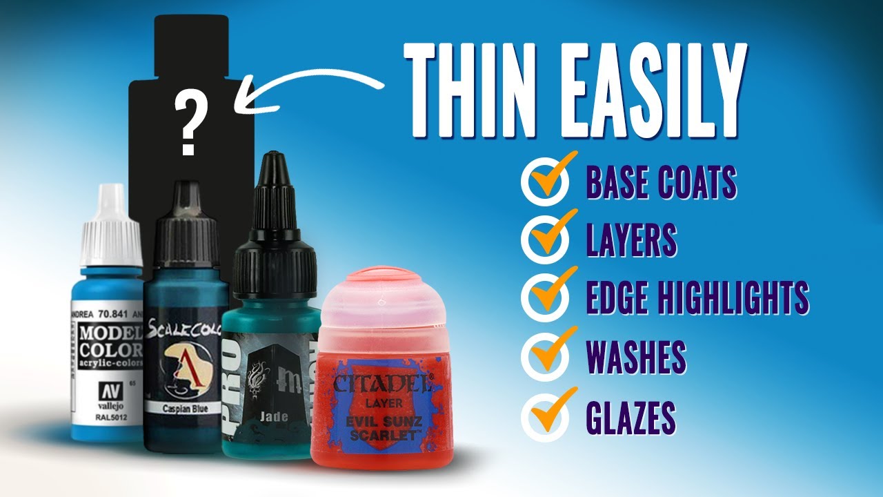 Can you THIN your MINIATURE PAINT using exact drops?