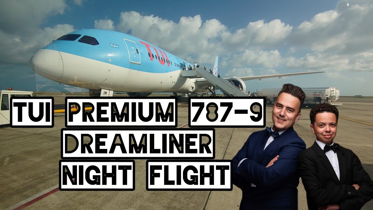 Ночной полет на TUI Premium Dreamliner