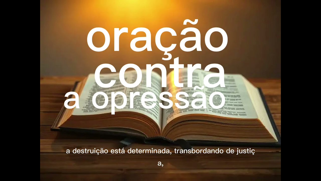 oração contra a opressão 