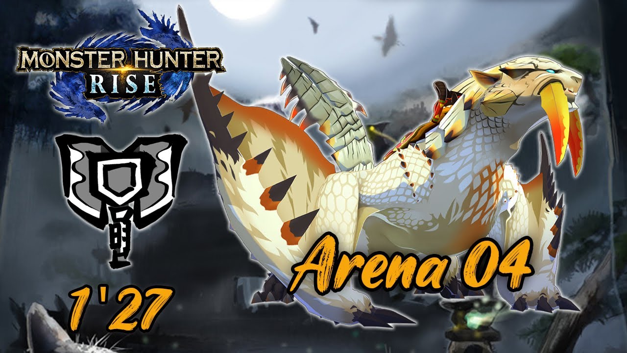 MHRise : Arena 04 Barioth | 1'27 | Solo with Charge Blade