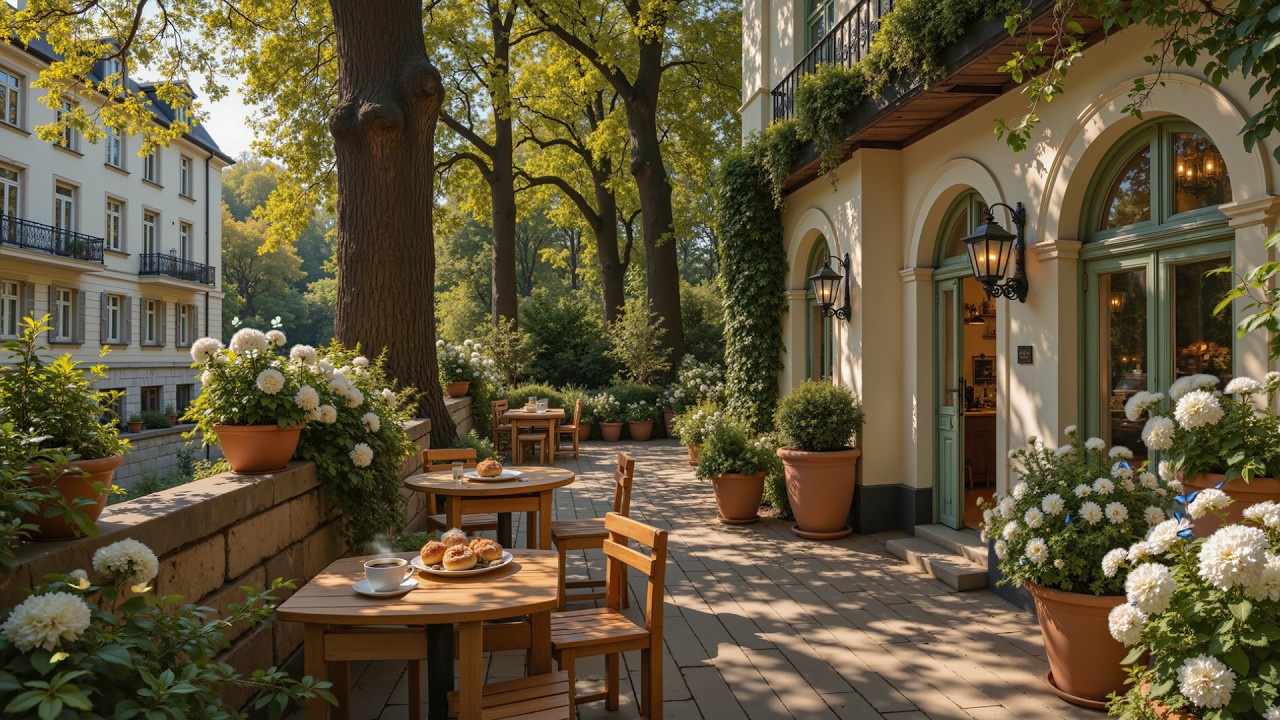 Элегантная Атмосфера Кофейни В Саду — Спокойная Джазовая Музыка Для Отдыха, Учебы И Чтения.