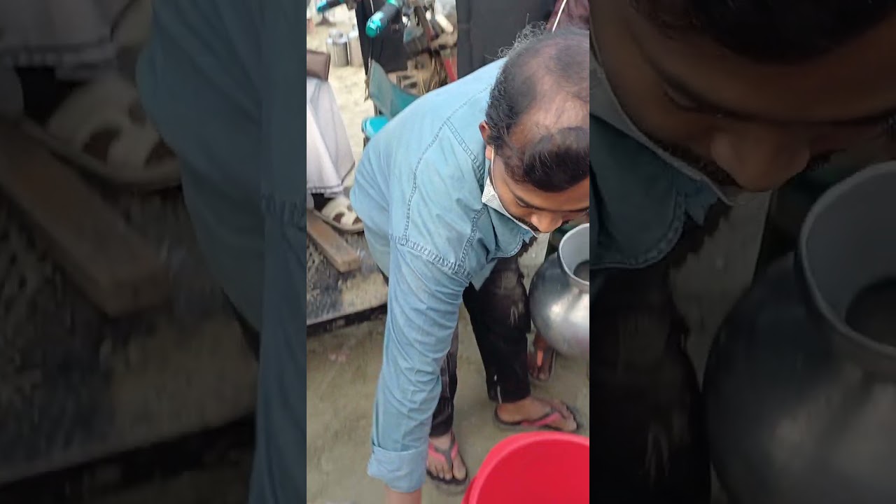 ধামরাইয়ে খরাচর বাজার, দেখুন বন্ধুরা কি সুন্দর টাটকা অরিজিনাল দুধ, masallah 