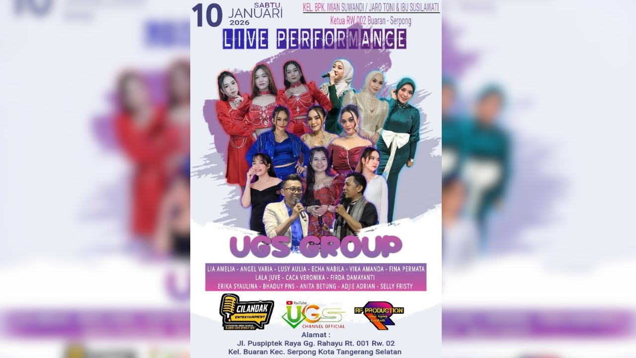 LIVE STREAMING UGS MUSIC | SPESIAL WEDDING RUSLIANSYAH & FANNY SABRINA JULIANTY | 10 JANUARI 2026