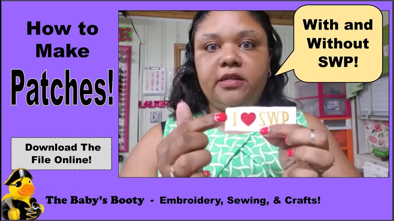 How to Embroider a Patch! Easy DIY with The Baby's Booty
