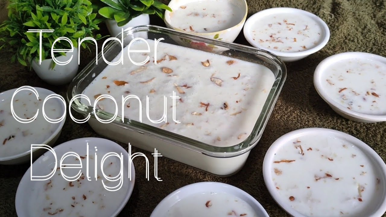 Tender Coconut Delight |Easy Ilaneer Pudding | Shala Pudding | Buko Dessert | Ayesha Nazneen