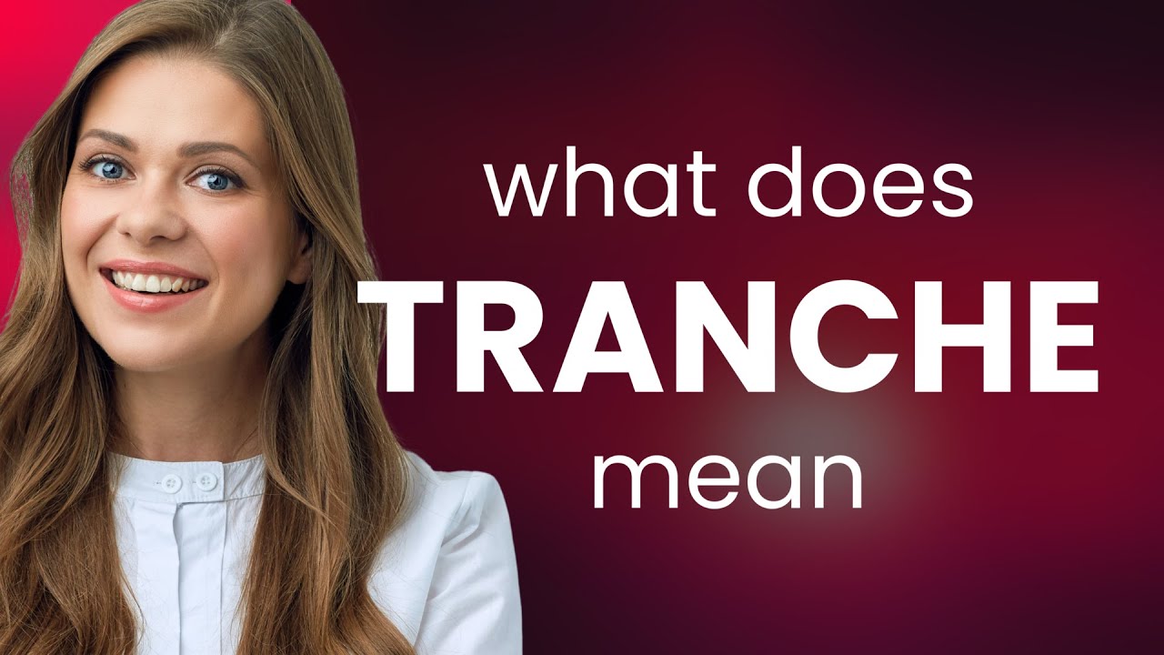 Tranche | definition of TRANCHE