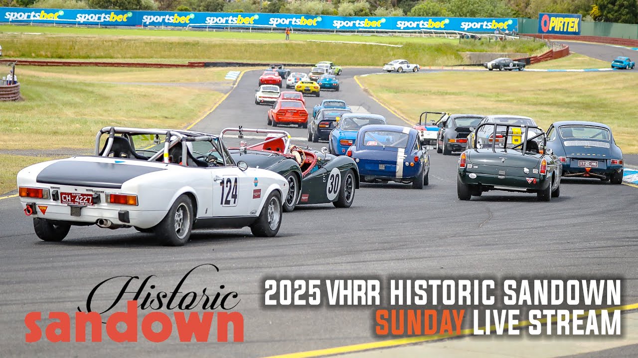 2025 VHRR Historic Sandown - Sunday Live Stream