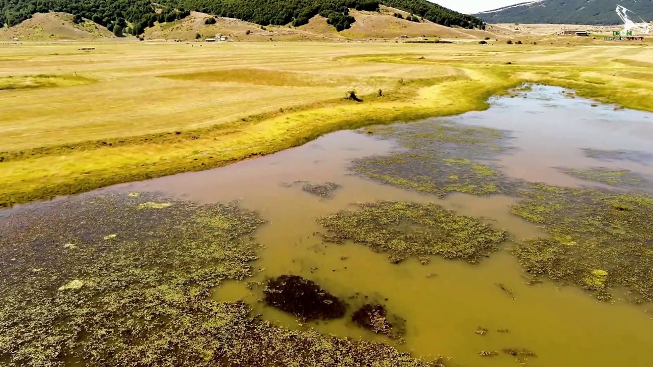 Altopiano Di Rascino, il Lago - spettacolari riprese aeree - 25-07-2019
