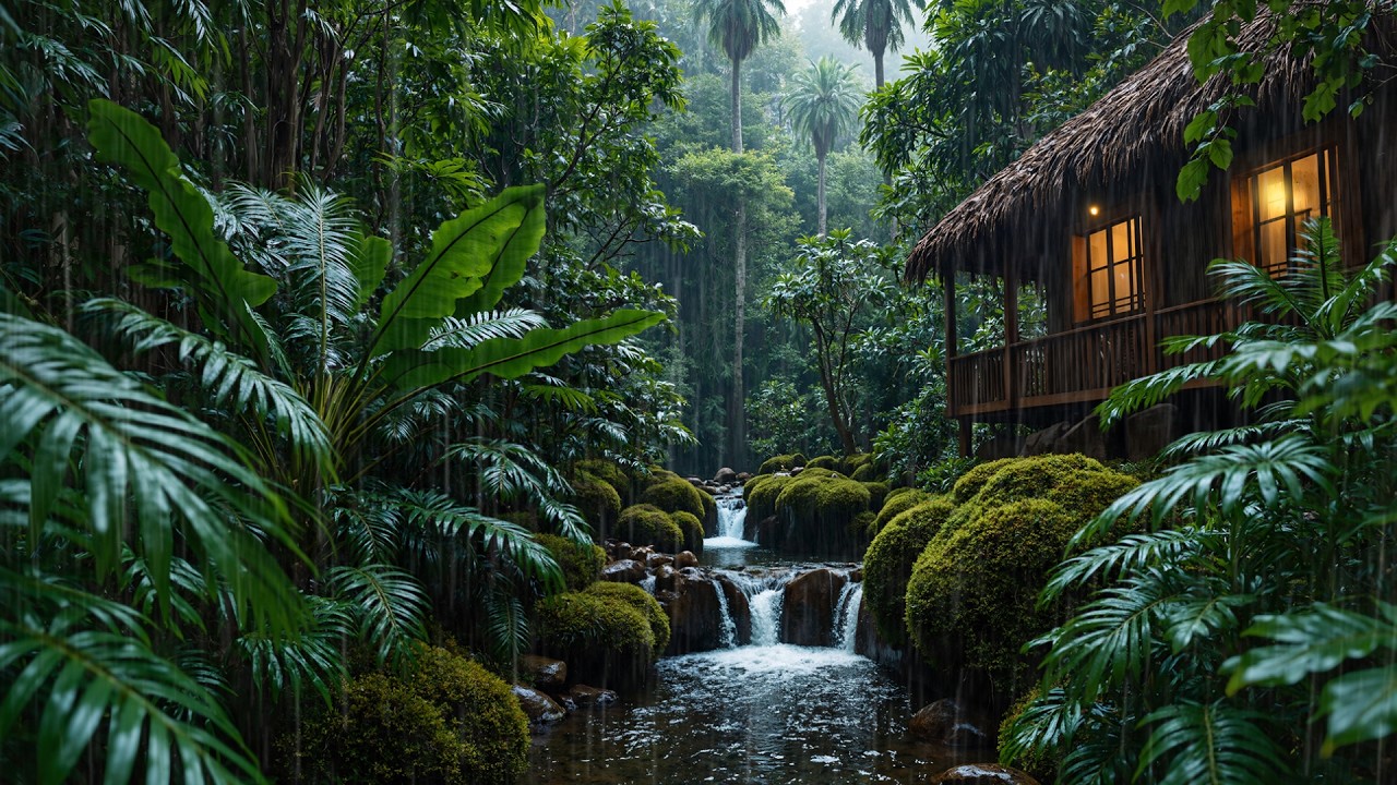 (No Ads) Fall Into Deep Sleep With Gentle Rain On Forest | Insomnia Relief, Tinnitus, Relax Asmr