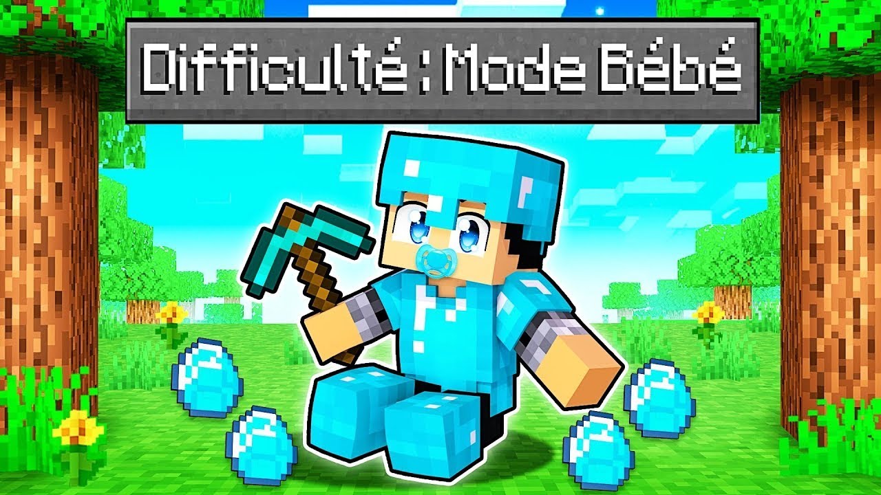 Nous avons Joué à Minecraft En « MODE BÉBÉ » !