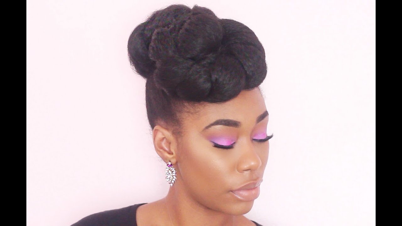 Natural Hair Updo for less than a $1