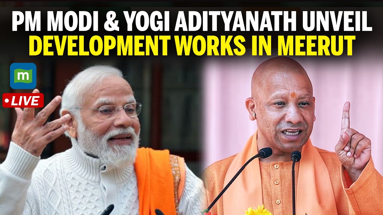 LIVE: PM Modi & Yogi Adityanath Unveil Development Works in Meerut, UP | Uttar Pradesh | N18L