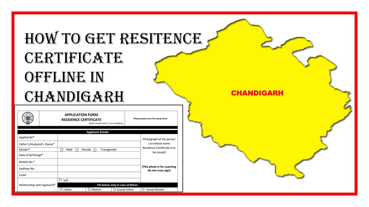 How to get Residence Certificate offline  || how to apply for Residence certificate in chandigarh