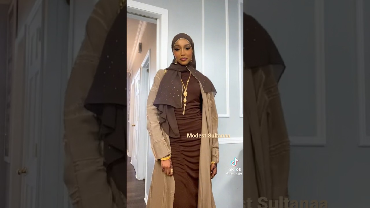 Brown and beige Eid fittt 🤎🧸 #hijabers #hijabista #hijabi #hijabiz #hijabfashion #eidoutfit