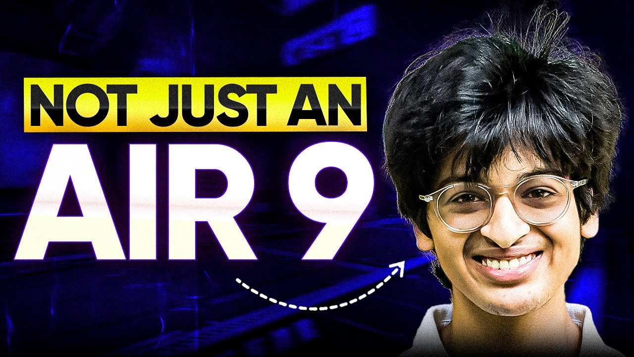 why AIR 9 is INDIA’s most CRAZY topper🤩?