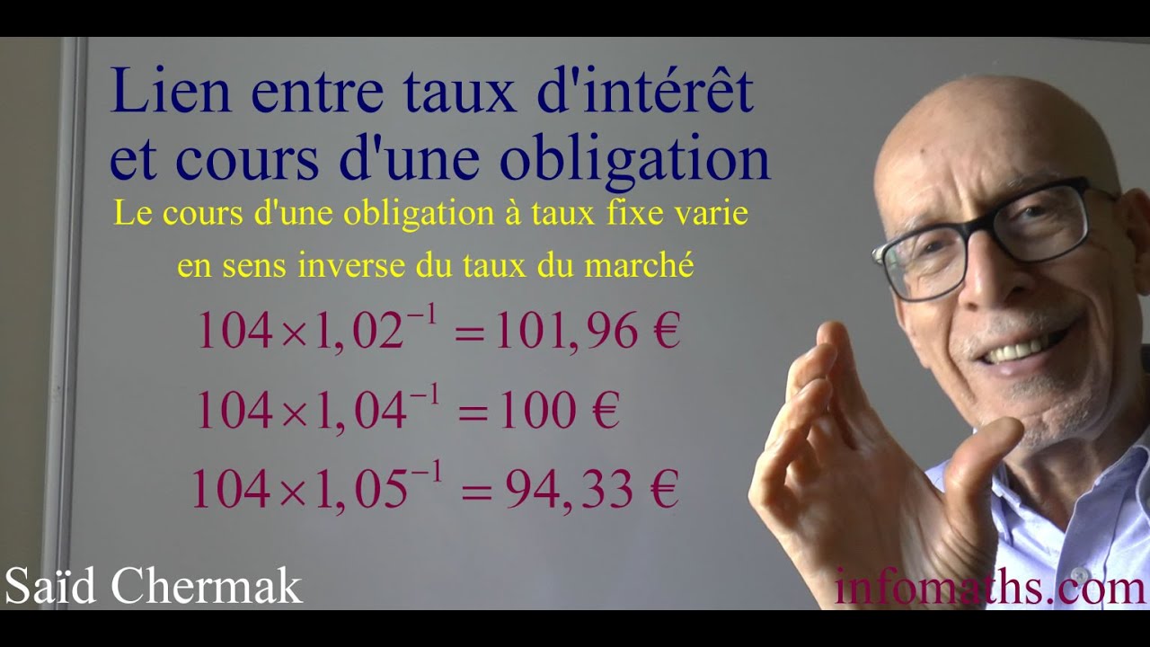 DSCG UE 2  FINANCE. TAUX D'INTÉRÊT ET COURS D'UNE OBLIGATION