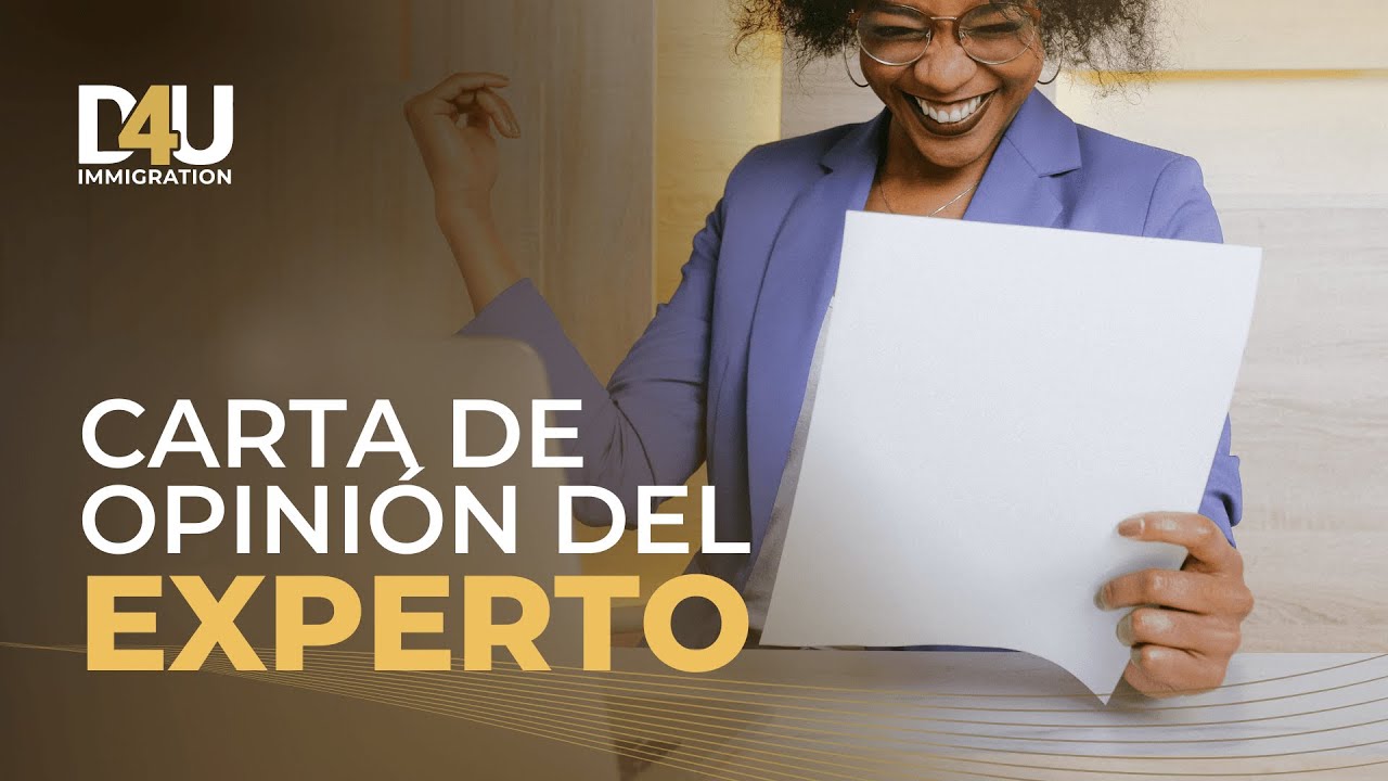 La Carta de Opinión de Expertos para pleito EB2-NIW