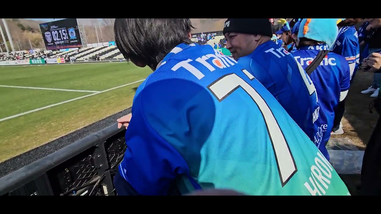 2026.02.15 J2J3 百年構想リーグEAST第2節【🔵秋田(1️⃣🆚️0️⃣)栃木⬛️】　　　　　　　　　　　　　　　秋田ゴール裏試合前チャント練習　　　　