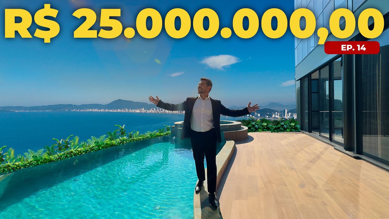 MANSÃO QUADRIPLEX DE 25 MILHÕES CINEMATOGRÁFICA DE ULTRA LUXO COM VISTA MAR E HELIPONTO 