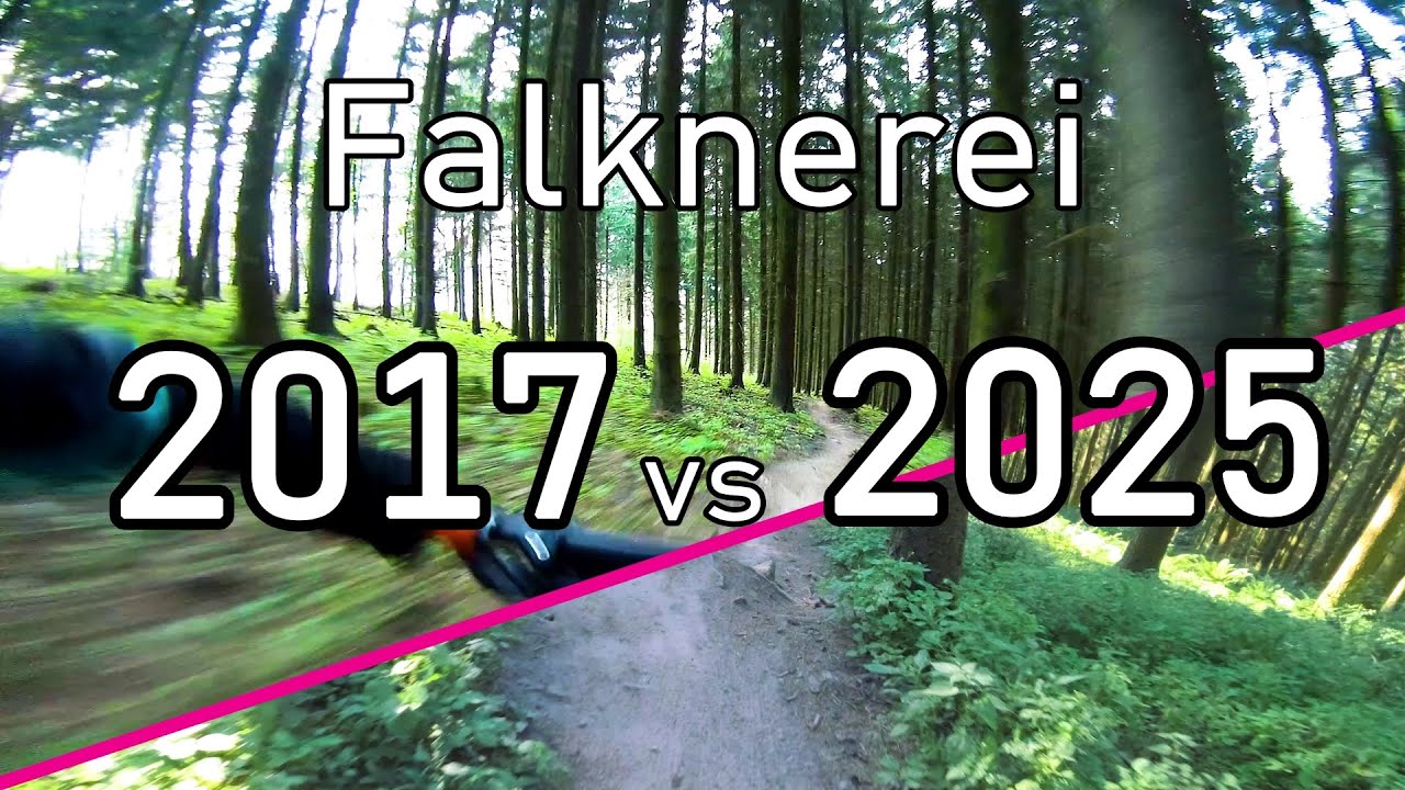 Trail Evolution // Falknerei 2017 vs 2025 Heidelberg