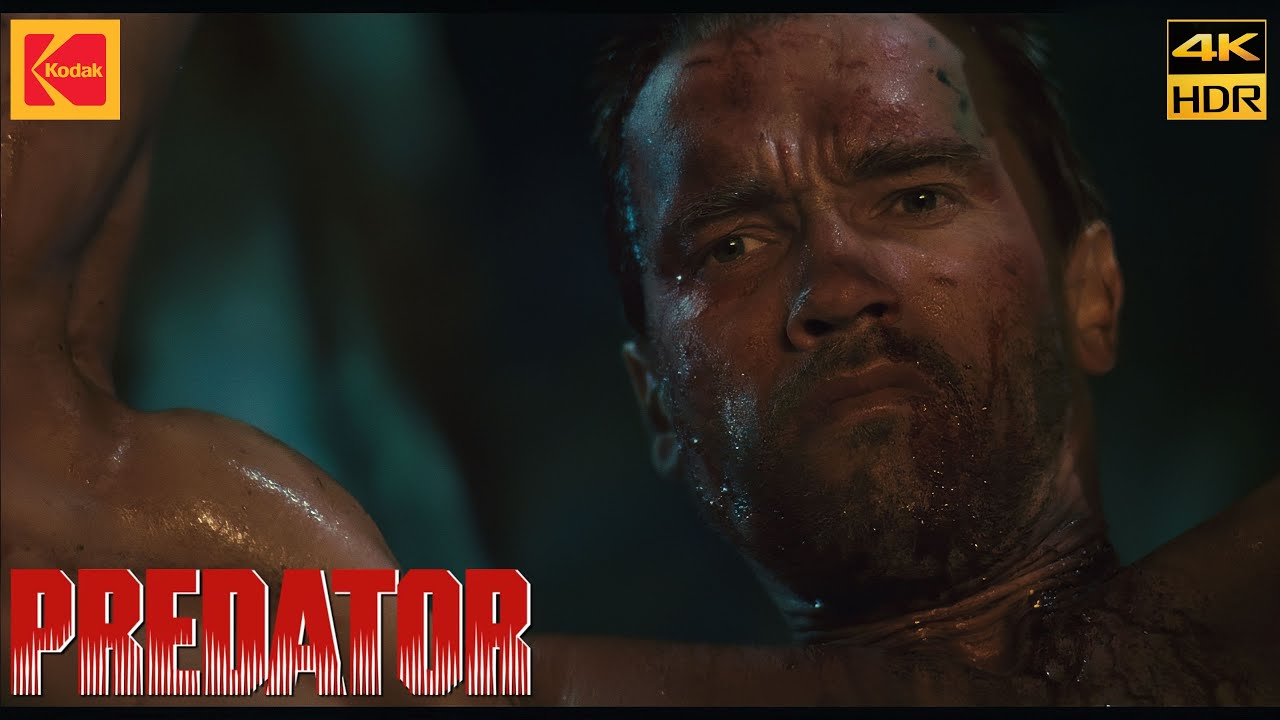Predator (1987) What The Hell Are You Movie Clip Scene 4K HDR10+ Kodak 2383 D55