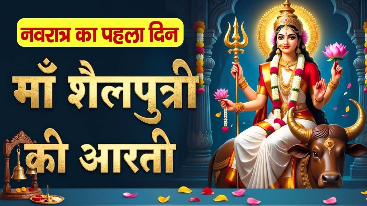 नवरात्र का पहला दिन - Jai Shailputri Mata - माँ शैलपुत्री की आरती - Mata Shailputri Aarti