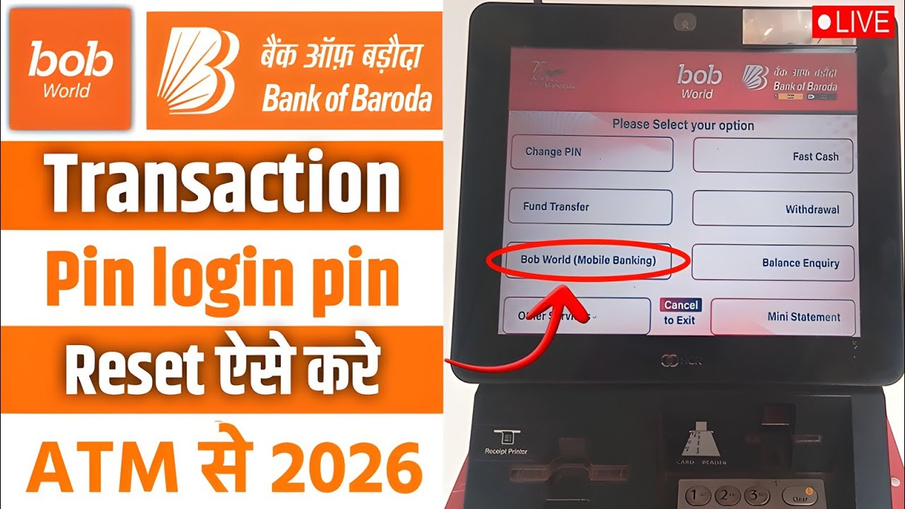 bob world transaction pin forgot atm | bob world login transaction pin reset | bob world login pin