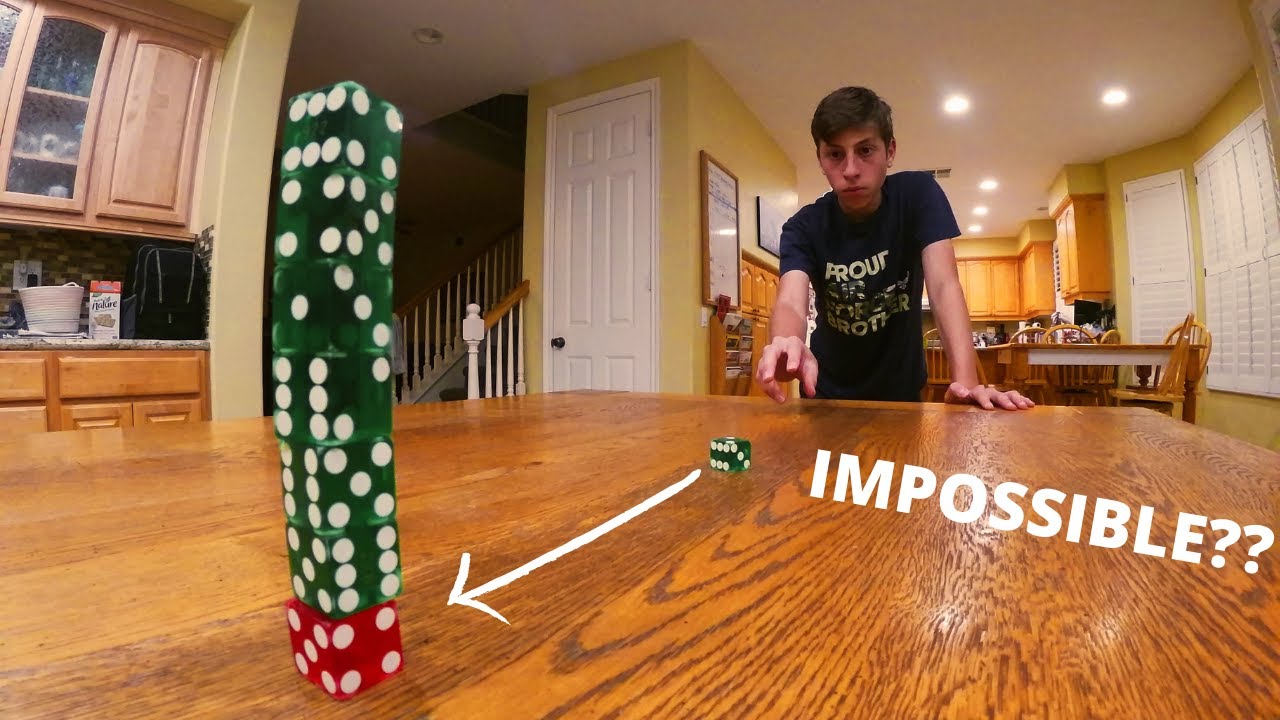 INCREDIBLE sliding dice trickshots! / Benshots