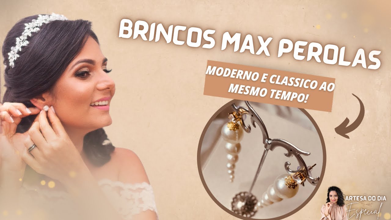 BRINCOS Max pérolas ✨ Simples, moderno e sofisticado 😍