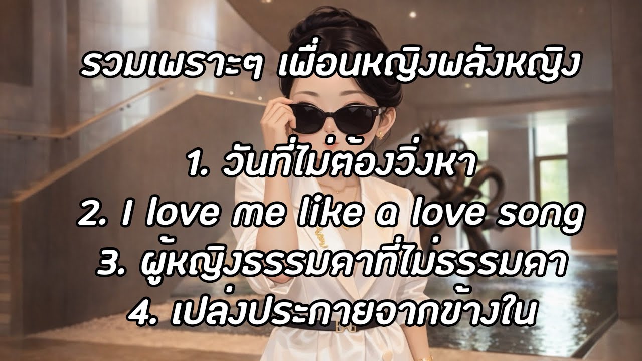 รวมเพลงเพราะๆ ฟังสบายๆ สำหรับแรงบันดาลใจ เพื่อนหญิงพลังหญิง เข้มแข็ง 