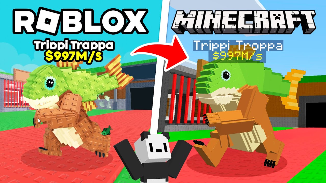 RECRIEI ROUBE UM BRAINROT NO MINECRAFT