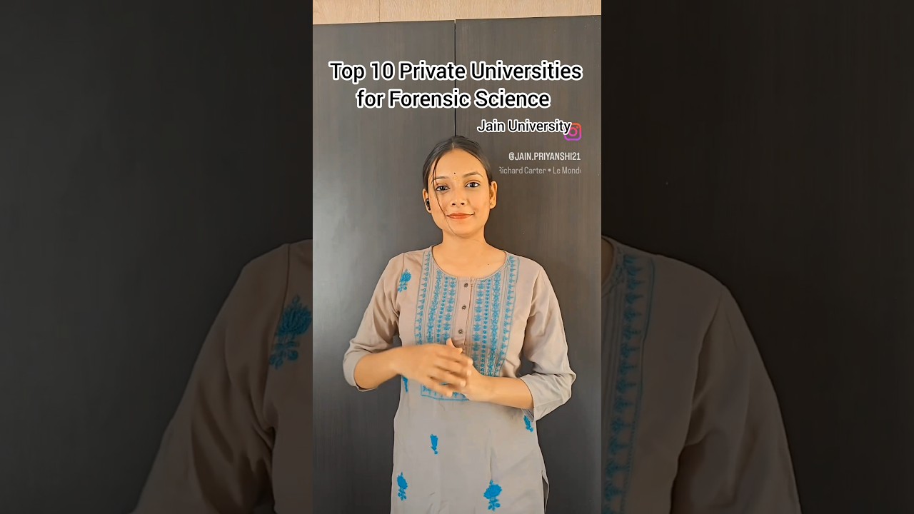 Top 10 Private Universities for Forensic Science 🔥 #forensicscience #career #trending #viral