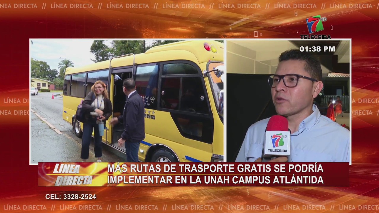 Más rutas de transporte gratis se podría implementar en la UNAH campus Atlántida