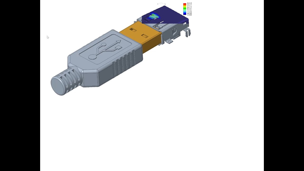FEM: USB Insertion Force with Creo Simulate