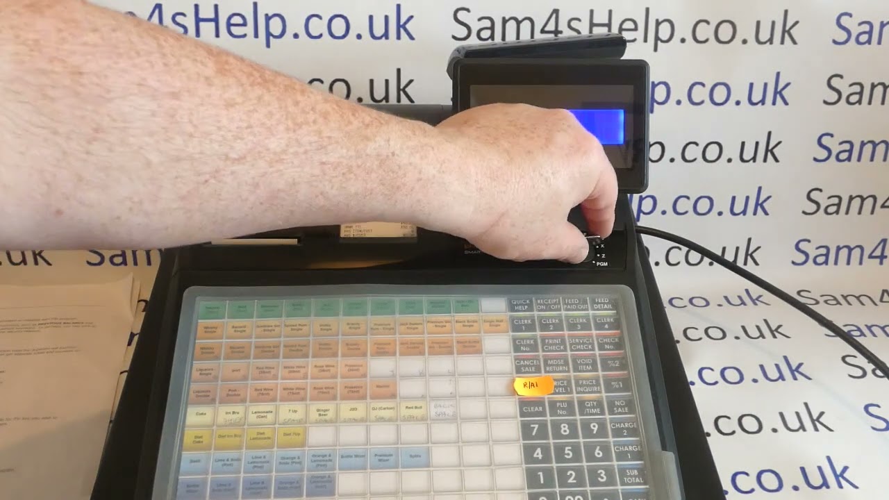 How To Enter Till Drawer Cash Float Sam4S ER-900 Cash Registers Tutorial (ER-920 /925 / 940 / 945)