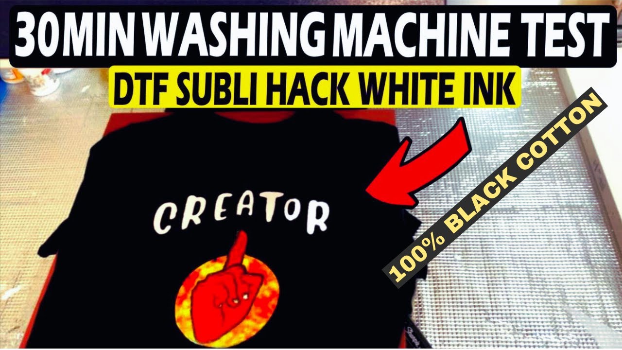 Curiosity Unleashed: Testing the 30 Min DTF Subli Hack Wash👕