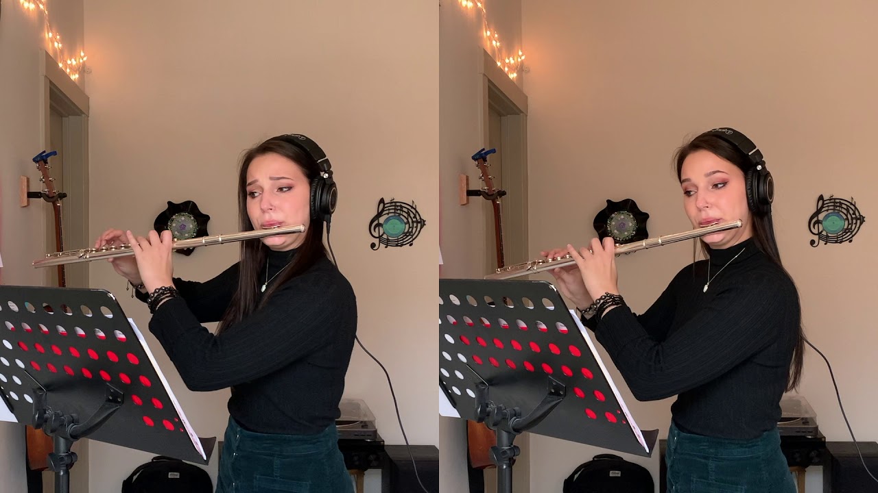 Rachel Christine Cernosek, flute — "Lunette" for flute duet (2005) by Elizabeth Brown