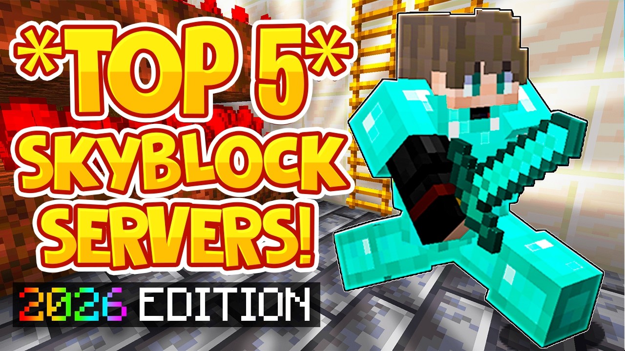 TOP 5 SKYBLOCK SERVERS *WINTER 2026* EDITION | Bedrock & JAVA BEST Skyblock | 1.8/1.19/1.20/BEDROCK