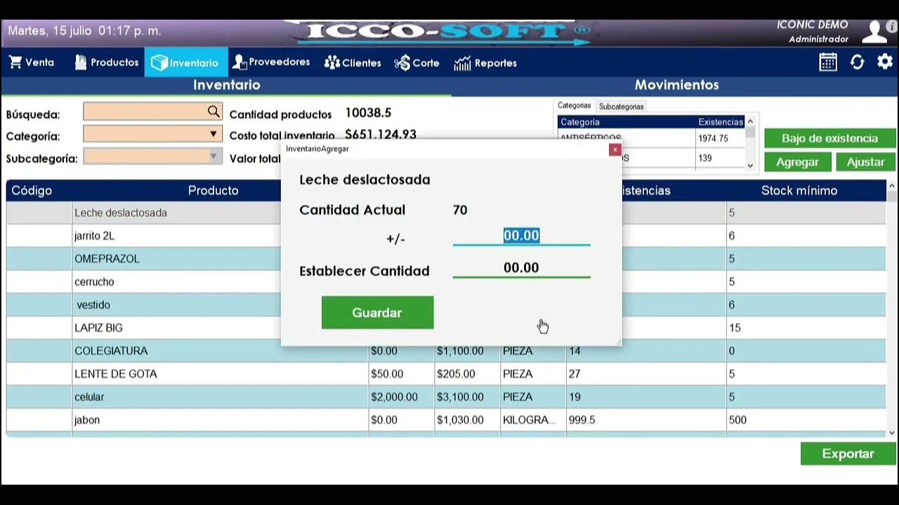 ¿Cómo utilizar el módulo de inventario en nuestro software punto de venta? Iconic MX