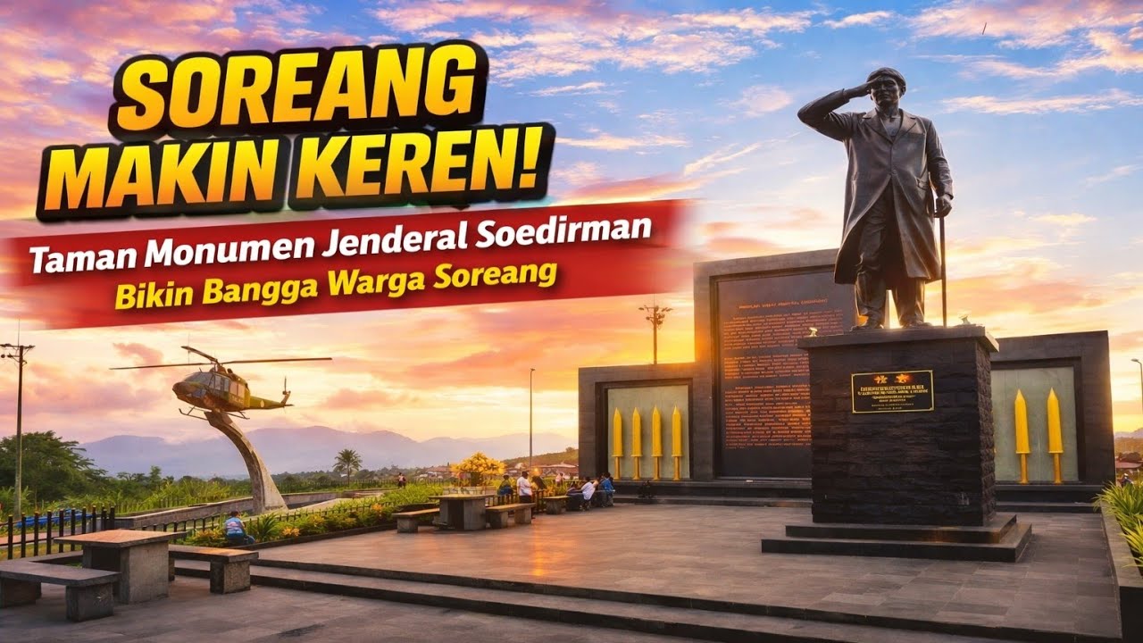 Soreang Makin Keren! Monumen Jenderal Soedirman & Patung Helibel dalam proses Pembangunan