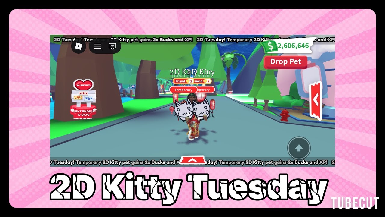2D Kitty Tuesday Event! | Roblox Adopt me