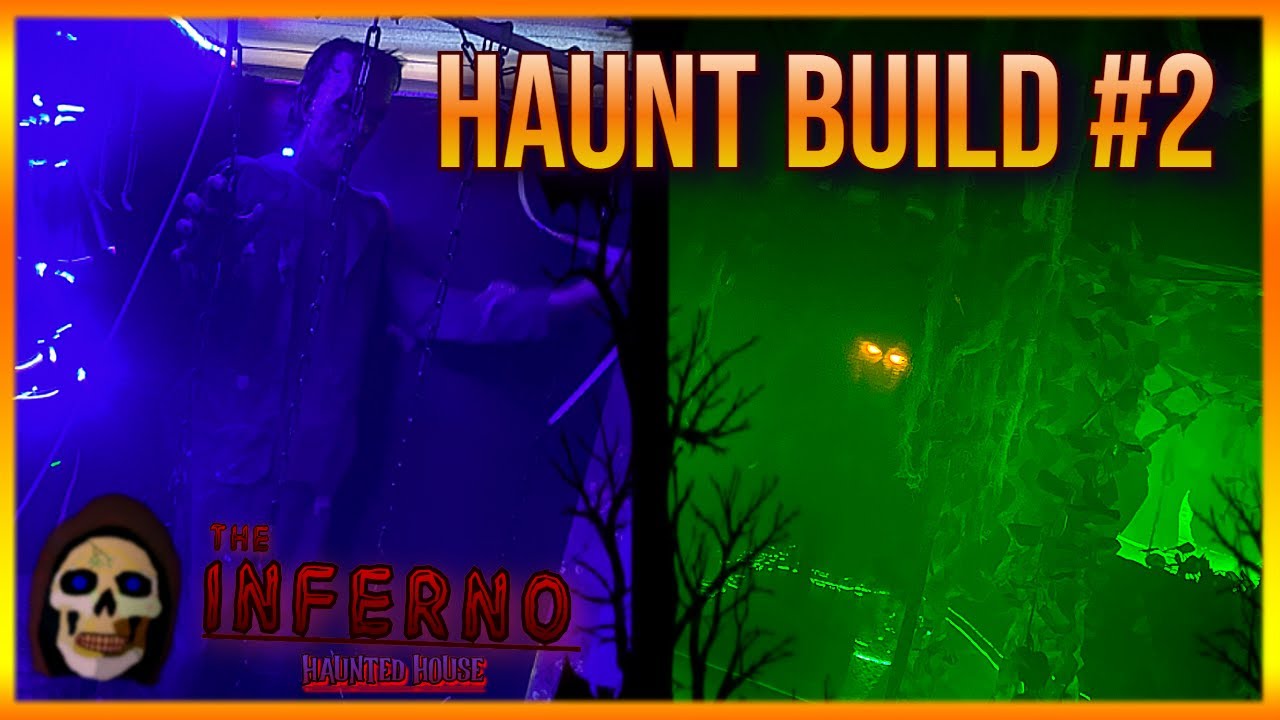 Walls, lighting, and decor! - 2025 haunt build part 2