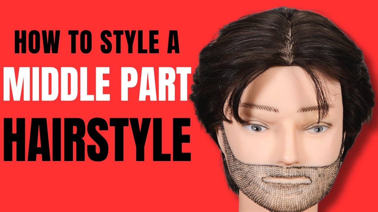 Middle Part Hairstyle Step by Step Tutorial