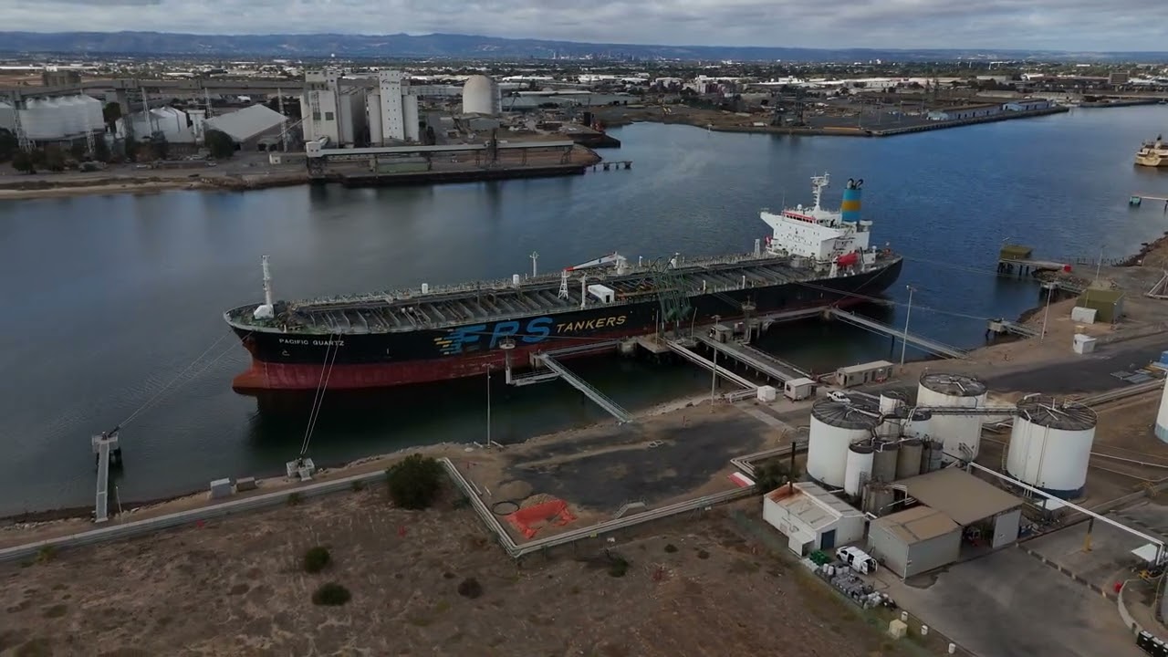 Fuel Tanker In Port Adelaide